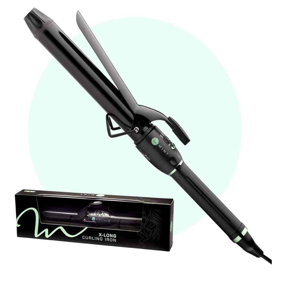 Mint Professional 1.25” extra long ceramic curling iron - NEW in box